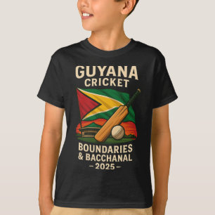 Camiseta Límites de cricket de Guyana 2025 y canal Caribe