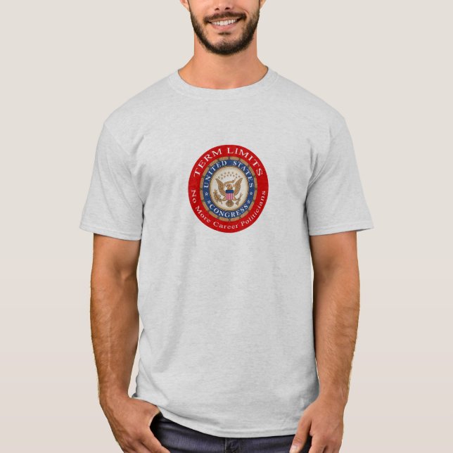 Camiseta Límites de mandato T para hombre (Anverso)