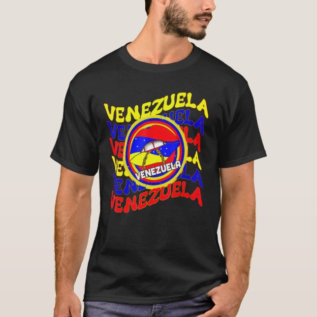 Camiseta Límites del Orgullo Venezolano con Bandera de Vene (Anverso)