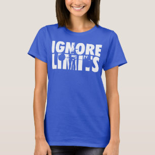 Camiseta LÍMITES IGNORE - Motivación para la elevación de p