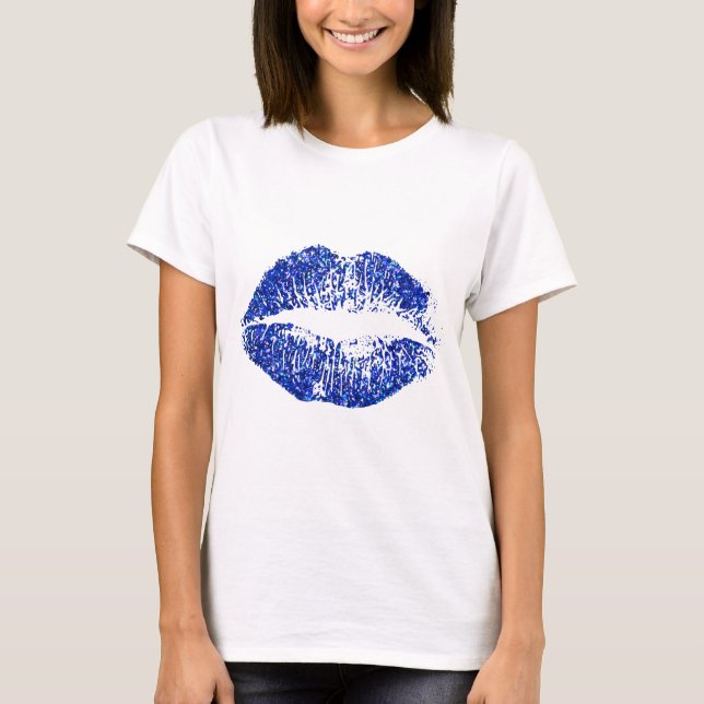 Camiseta Límites Purpurinas azules #2 (Anverso)