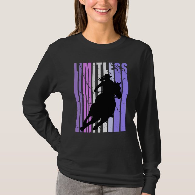 Camiseta Limitless Purple Cowgirl Hat Cow Girls Rodeo Weste (Anverso)