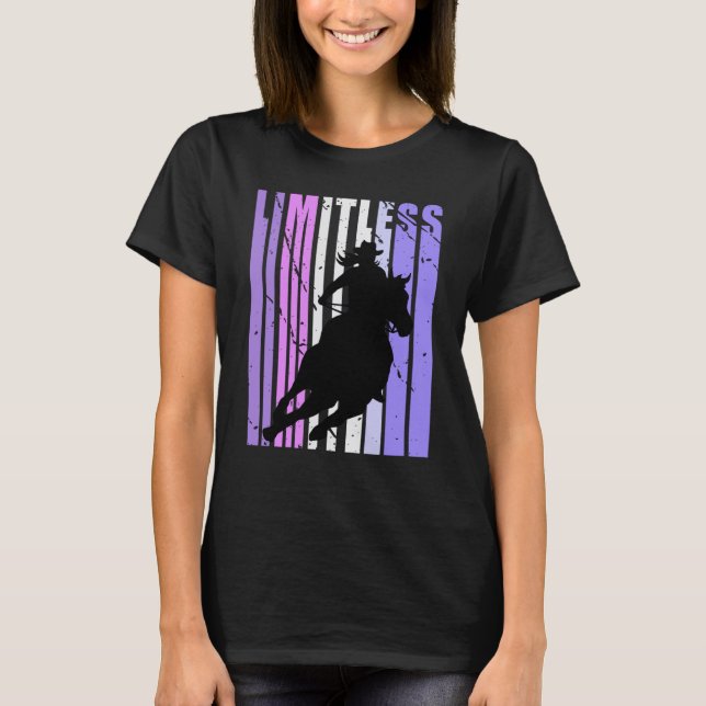 Camiseta Limitless Purple Cowgirl Hat Cow Girls Rodeo Weste (Anverso)
