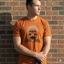 Camiseta Limitless Skull Grunge American Flag Styl T-Shirt