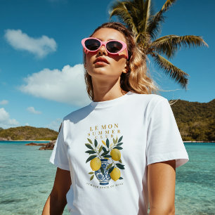 Camiseta Limon Botánico Verano Italiano Mediterráneo