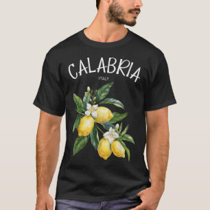 Camiseta Limón Calabria Arte Amante Frutas Italianas Italia