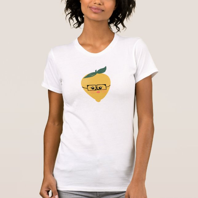 Camiseta Limón con Actitud y Gafas (Anverso)