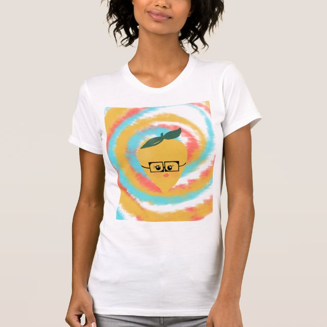 Camiseta Limón con Actitud y Gafas Tie Dye (Anverso)