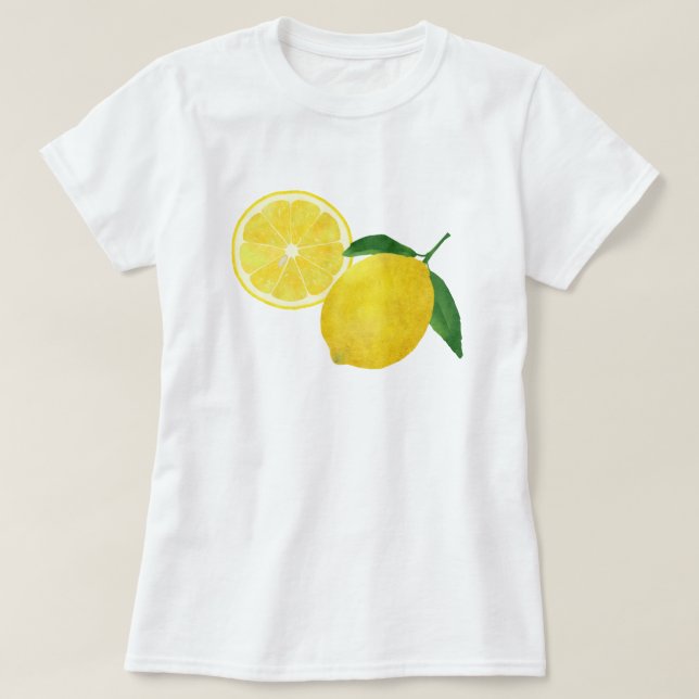 Camiseta Limón de color agua 07 (Diseño del anverso)