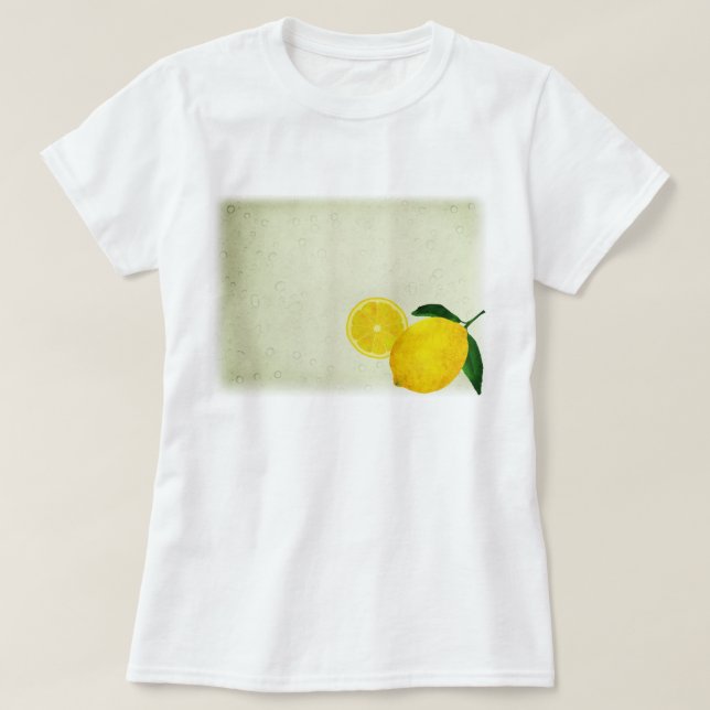 Camiseta Limón de color agua 18 (Diseño del anverso)