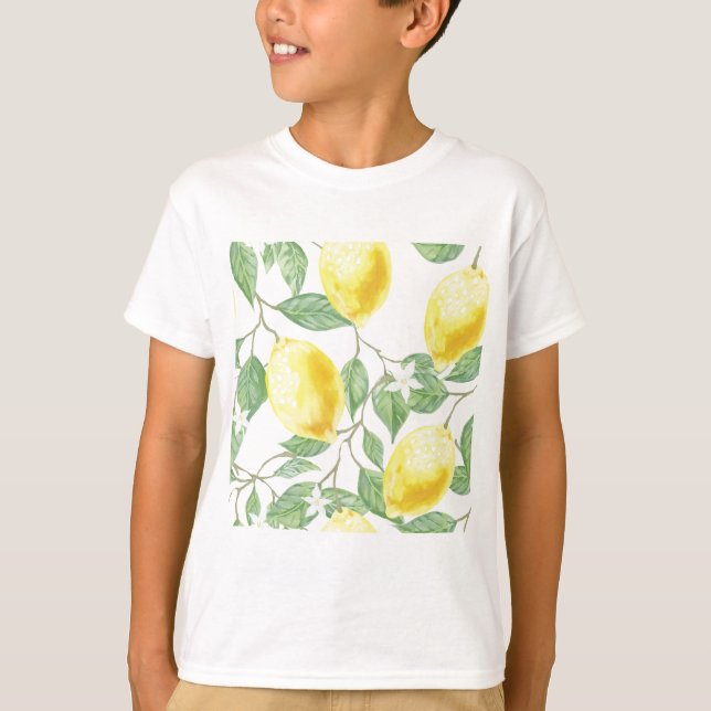 Camiseta Limón de la acuarela (Anverso)