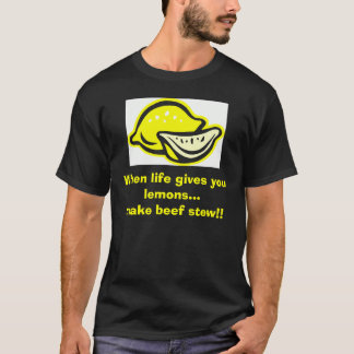 Camiseta limón del clipart, cuando la vida le da los