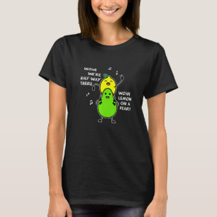Camiseta Limón En Una Pera Letra De Comida