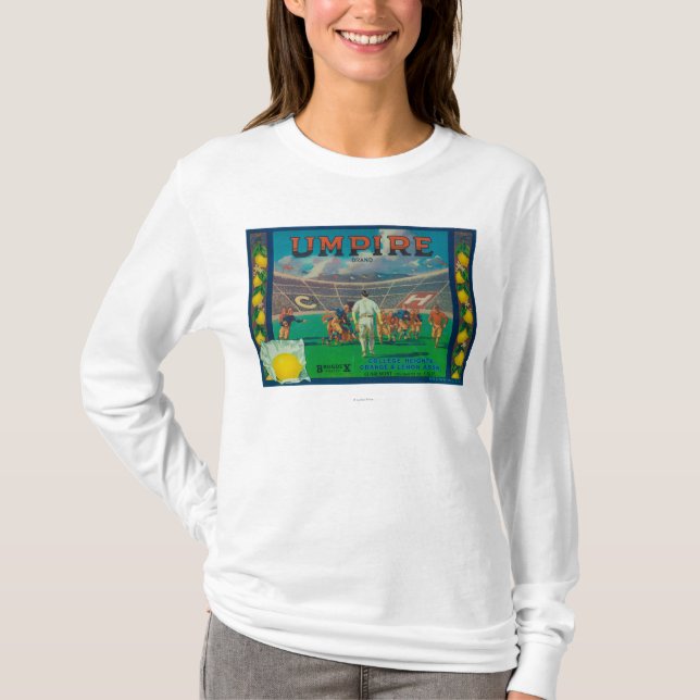 Camiseta Limón LabelClaremont, CA del árbitro (Anverso)