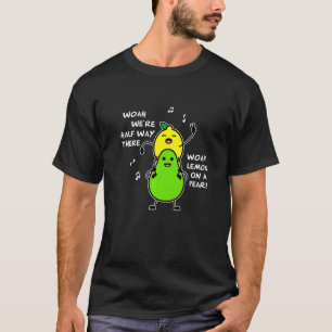 Camiseta Limón Sobre Una Letras De Pear Foodie