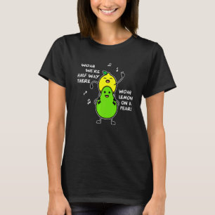 Camiseta Limón Sobre Una Letras De Pear Foodie