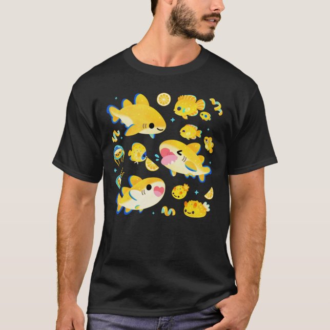 Camiseta Limón y amigos azul (Anverso)