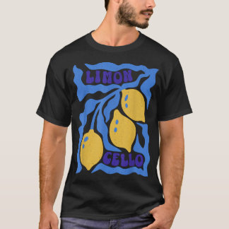 Camiseta Limoncello Boho Floral Lemon Italia angustiada