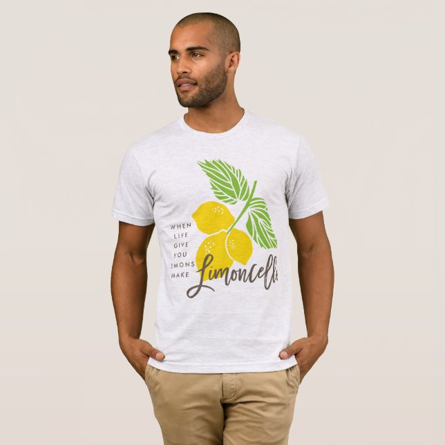 Camiseta Limoncello, cuando la vida te da limones (Anverso completo)