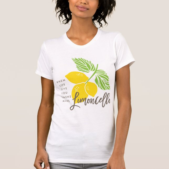 Camiseta Limoncello, cuando la vida te da limones (Anverso)