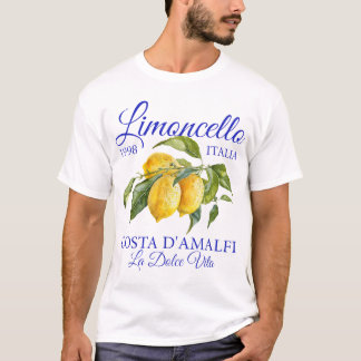Camiseta Limoncello La Dolce Vita Italia Amalfi Coast Lemon