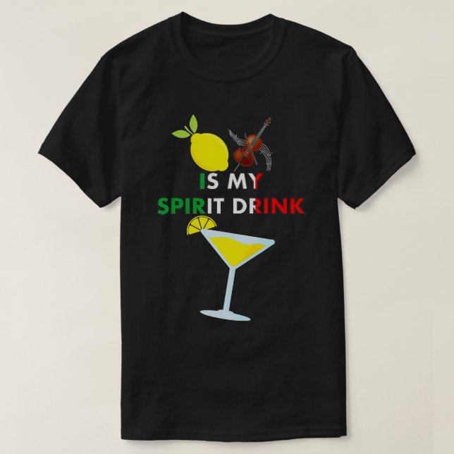 Camiseta Limoncello Lemon Cello es mi bebida espirituosa gr (Diseño del anverso)