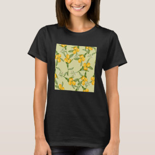 Camiseta Limones de estilo acuarela en amarillo y verde