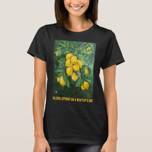 Camiseta Limones Dorados en un Día de Invierno por Alfred F