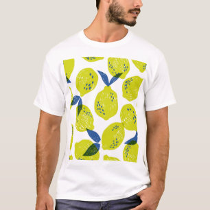 Camiseta Limones jugosos: patrón inoxidable vintage.