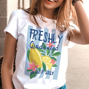 Camiseta Limones Rayas Azules Recién Graduado