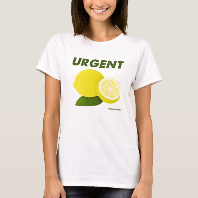 Camiseta Limones urgentes, por Vauny (Anverso)