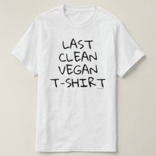 Camiseta limpia pasada del vegano (blanca)