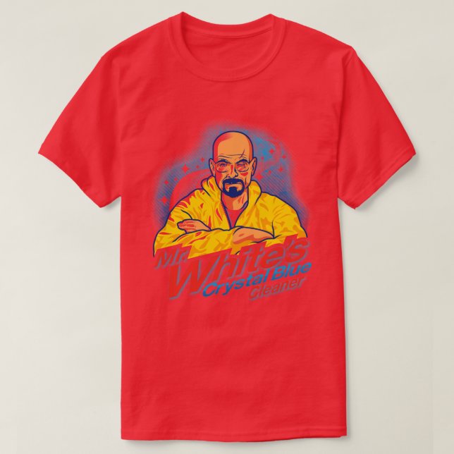 Camiseta Limpiador azul de cristal (Diseño del anverso)