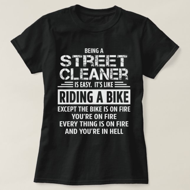 Camiseta Limpiador de calles (Diseño del anverso)