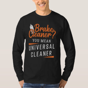 Camiseta Limpiador de frenos de diseño mecánico de coches