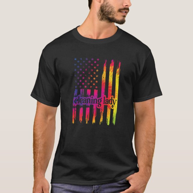 Camiseta Limpiador de la bandera de Estados Unidos (Anverso)