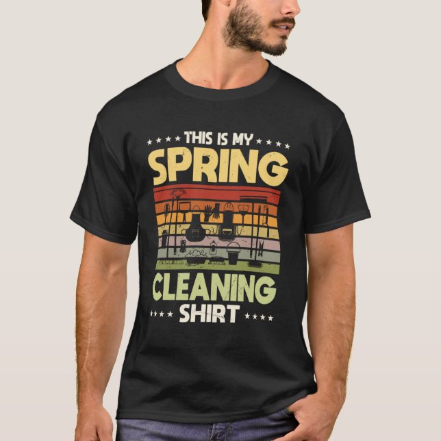 Camiseta Limpiador de la casa de citas de limpieza de prima (Anverso)