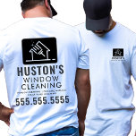 Camiseta Limpiador de la ventana de lavado del logotipo de<br><div class="desc">Aumente la profesionalidad de su empresa de limpieza con nuestra camiseta limpiadora con el logotipo de limpieza profesional diseñado por personalizados. Esta camiseta de alta calidad está diseñada para satisfacer las exigencias de la industria de la limpieza, combinando durabilidad con un diseño elegante y moderno. La camiseta presenta de forma...</div>