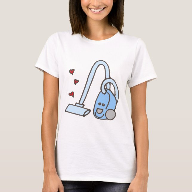 Camiseta Limpiador de vacío con corazón (Anverso)