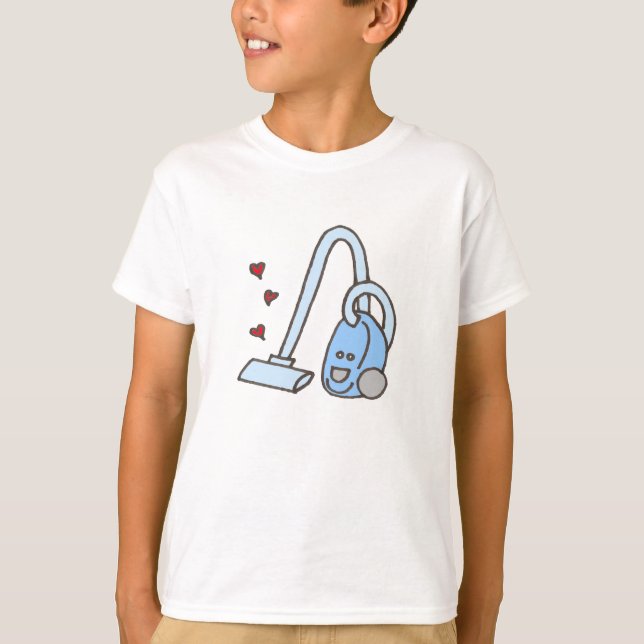 Camiseta Limpiador de vacío con corazón (Anverso)