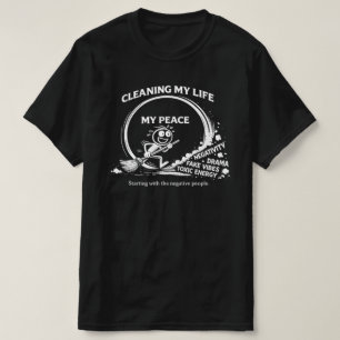 Camiseta Limpiando Mi Vida Defensora de la Paz - Minimalist