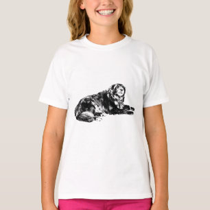 Camiseta Limpiar el tee de perro de contorno con energía de