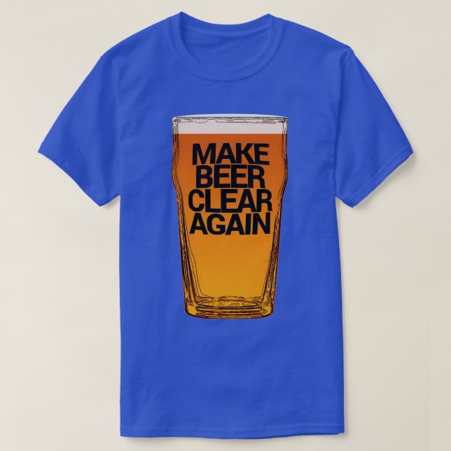Camiseta Limpiar la cerveza de nuevo (Diseño del anverso)
