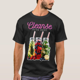 Camiseta Limpiar tu cuerpo con moras azules de Berries Roja