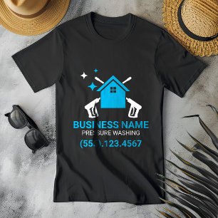 Camiseta Limpieza a presión profesional negro y azul