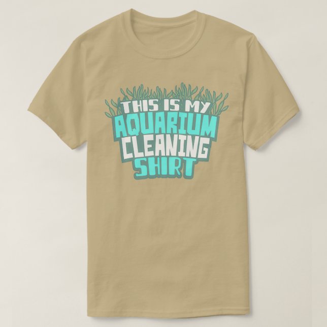 Camiseta Limpieza de acuario (Diseño del anverso)
