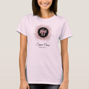 Camiseta Limpieza de casa de criadas limpieza holograma