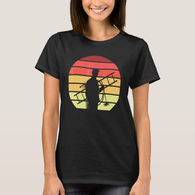 Camiseta Limpieza de chimeneas Limpia chimeneas retro (Anverso)