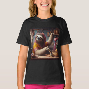 Camiseta Limpieza de eslogan de una cocina