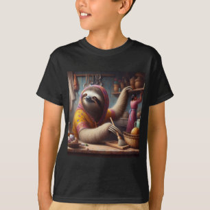 Camiseta Limpieza de eslogan de una cocina